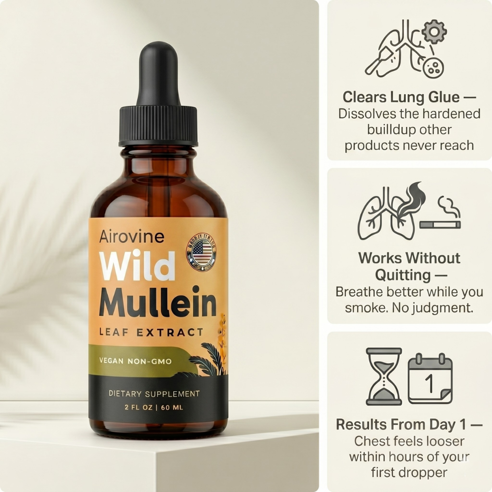 New Maximum Potency Mullein Drops For Smokers
